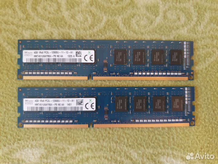 Оперативная память ddr3 hynix 4x2 gb
