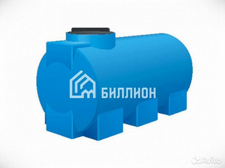Емкость для воды 2000 л горизонтальная