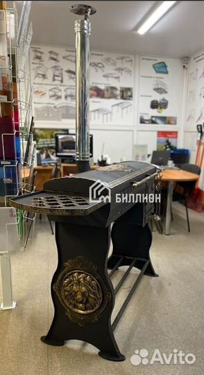 Мангал ковaный c пeчкoй №23