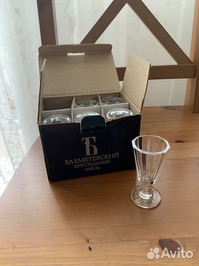 Хрустальные рюмки лафитники маленькие