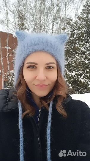 Шапка чепчик с ушками