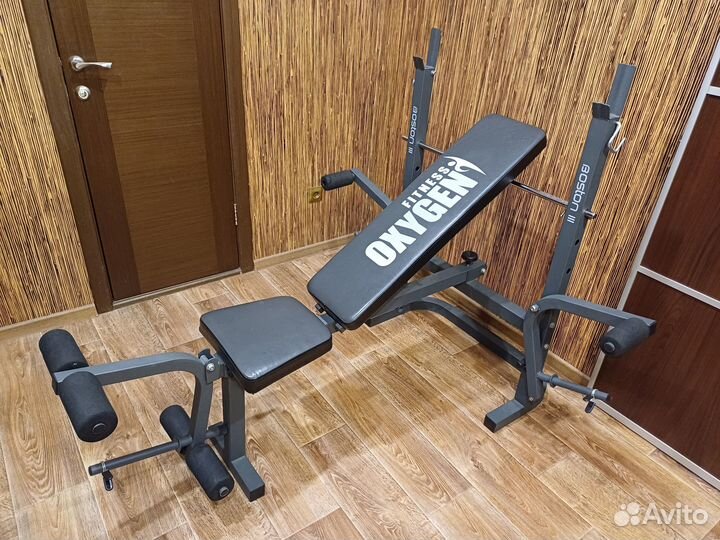 Скамья oxygen boston + спортинвентарь