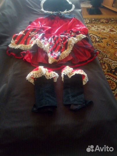 Костюм маскарадный # Пиратка красная#