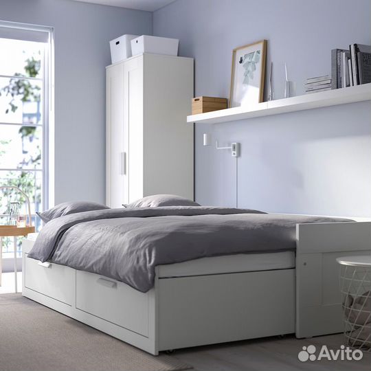 Кровать IKEA Бримнэс с матрасом Askona