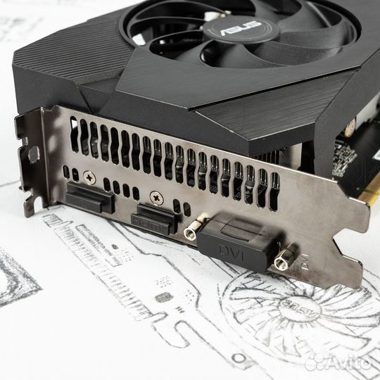 Видеокарта asus GTX 1660 super Dual EVO 6Gb