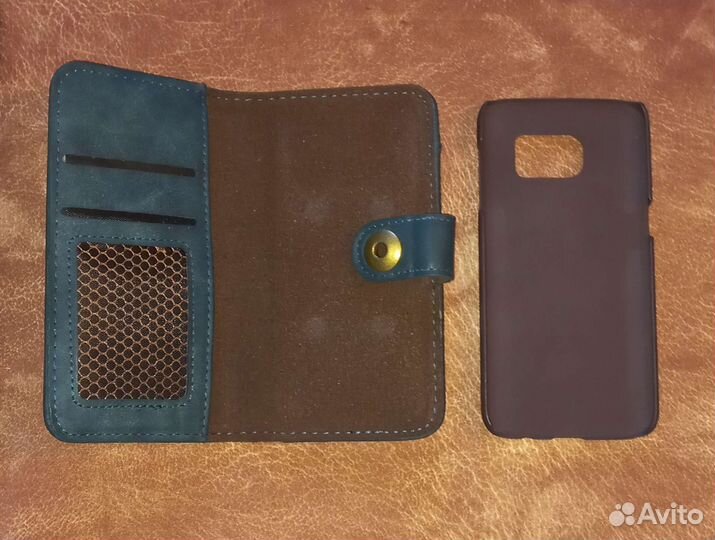 Новый чехол книжка для Samsung Galaxy S7. Экокожа