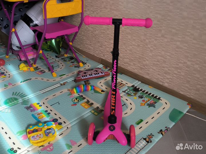 Самокат детский трехколесный бу