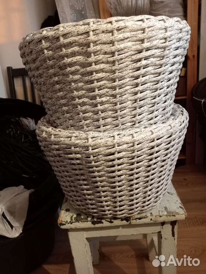 Кашпо для цветов, любой объем, цвет разный