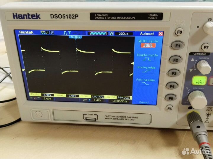 Аренда осциллографа Hantek DSO5102P