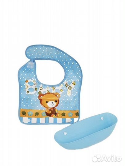 Слюнявчик нагрудник с кармашком