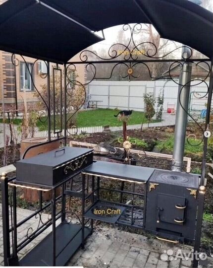 Беседка с мангалом