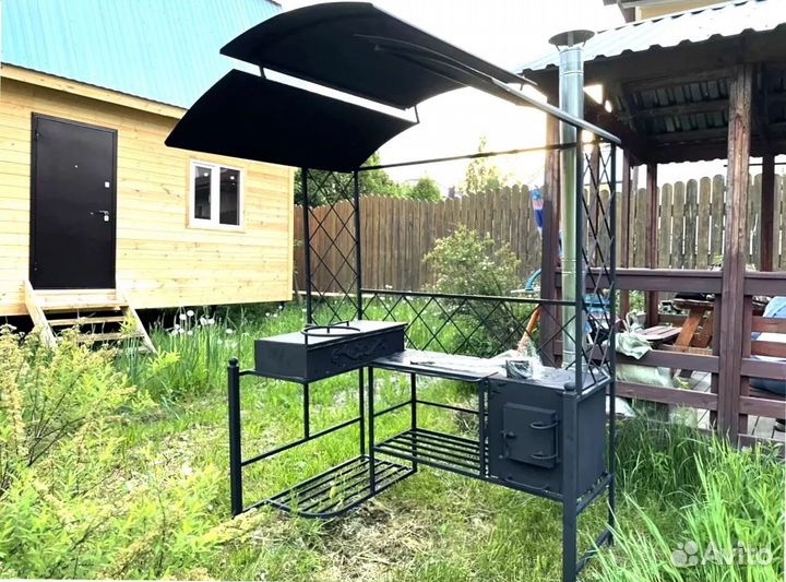 Мангал С печкой под казан