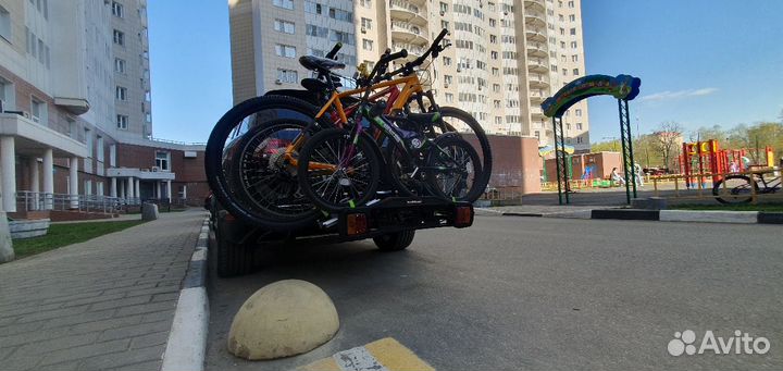 Велоплатформа WellTour-4 на фаркоп для 4 вел