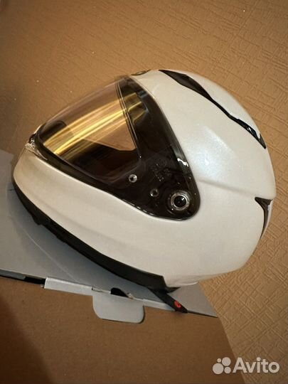 Мотошлем hjc f70 pearl white