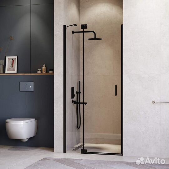 Душевая дверь RGW Hotel HO-014-B 140 350601414-14 профиль Черный стекло прозрачное