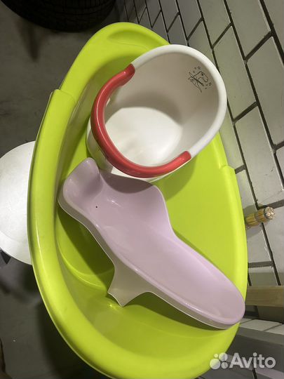 Ванночка для купания и горкой и Стульчиком