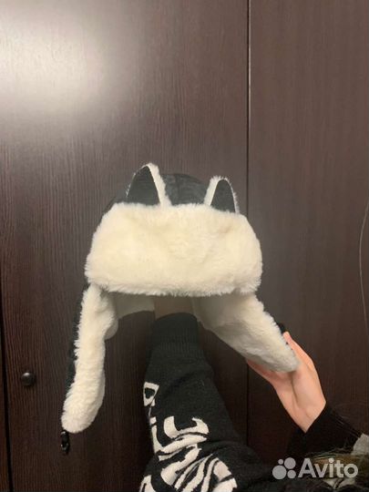 Шапка ушанка с ушками