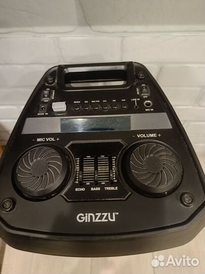 Портативная аудиосистема ginzzu GM-208