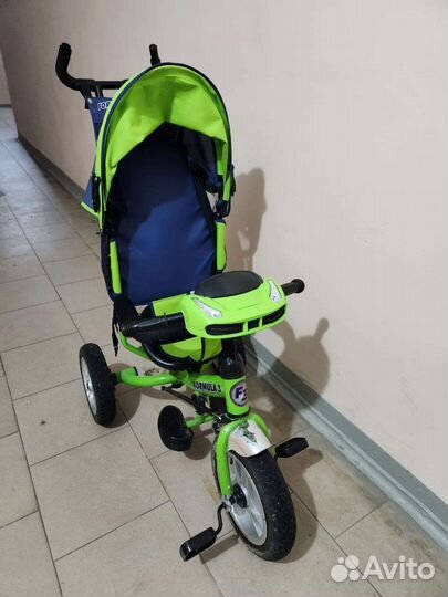 Детский велосипед с родительской ручкой