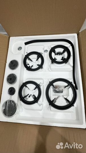 Газовая варочная панель 4 конфорки стекло новая
