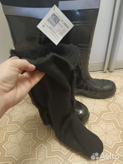 Сапоги резиновые с утеплителем