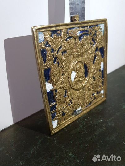 Икона - пластика «Богоматерь Неопалимая Купина» эм