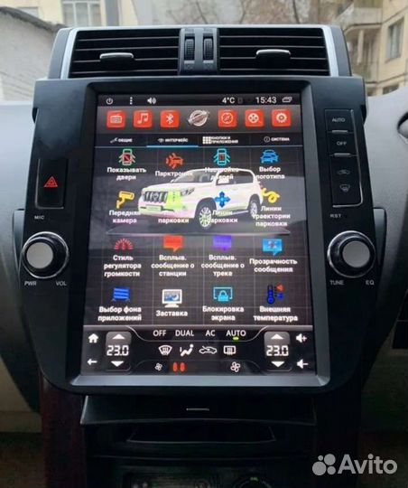 Toyota Land Cruiser Prado Tesla магнитола Android