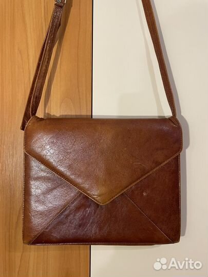 Кожаная сумка винтаж