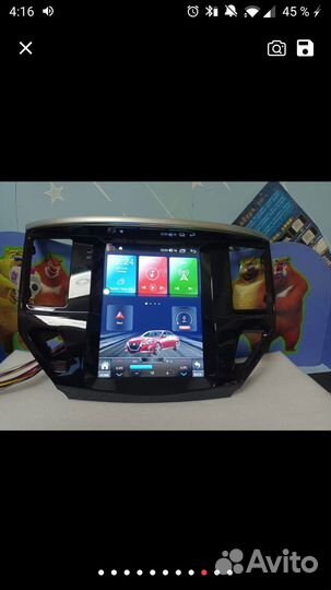 Магнитола в стиле tesla Nissan pathfinder r52 l