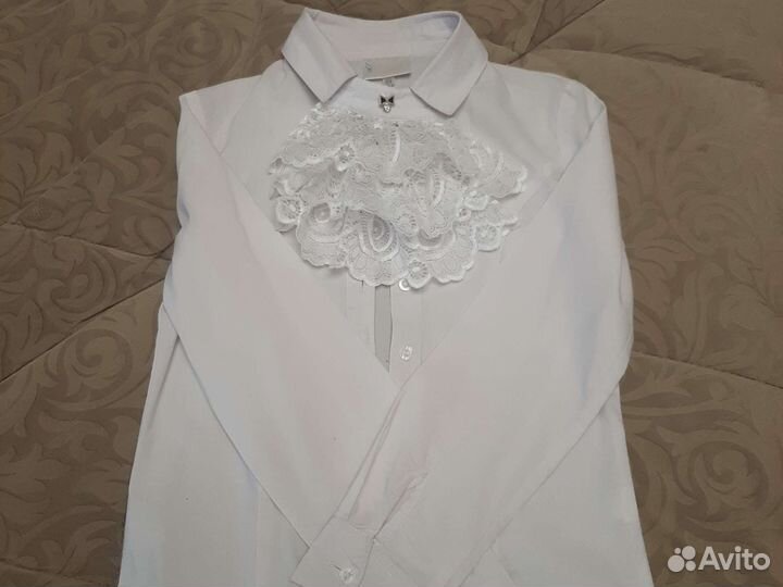 Блузка белая школьная