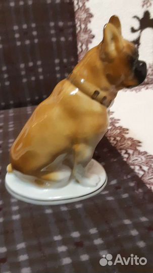 Фарфоровая статуэтка боксер, отличное состояние