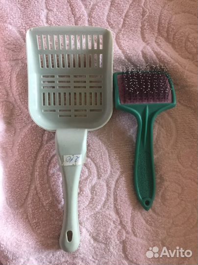 Совок для туалета и щётка