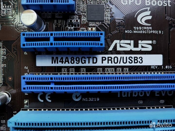 Материнская плата asus M4A89GTD PRO/USB3