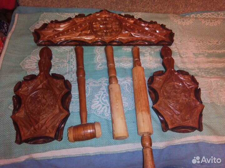 Набор резной разделочный 5 предметов