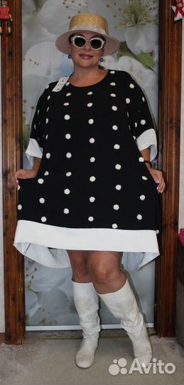 Турция.Роскошн.туника-платье Королевский р-р 52-68