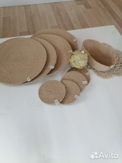 Интерьерные мелочи из джута, веревка, подарок