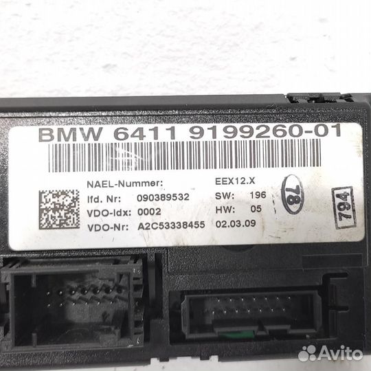 Панель управления климатом BMW E90