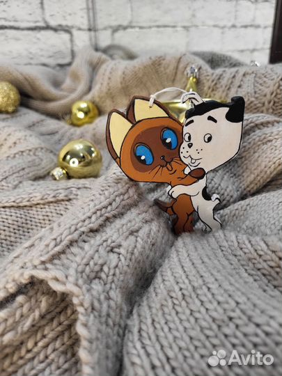 Деревянные елочные игрушки на заказ