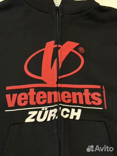 Vetements zurich zip оригинал новая