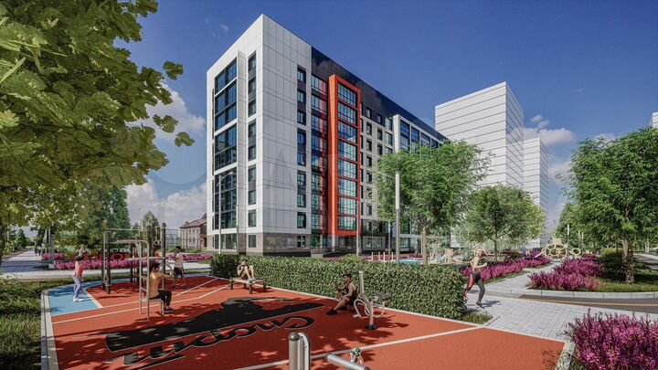 2-к. квартира, 45,3 м², 3/18 эт.