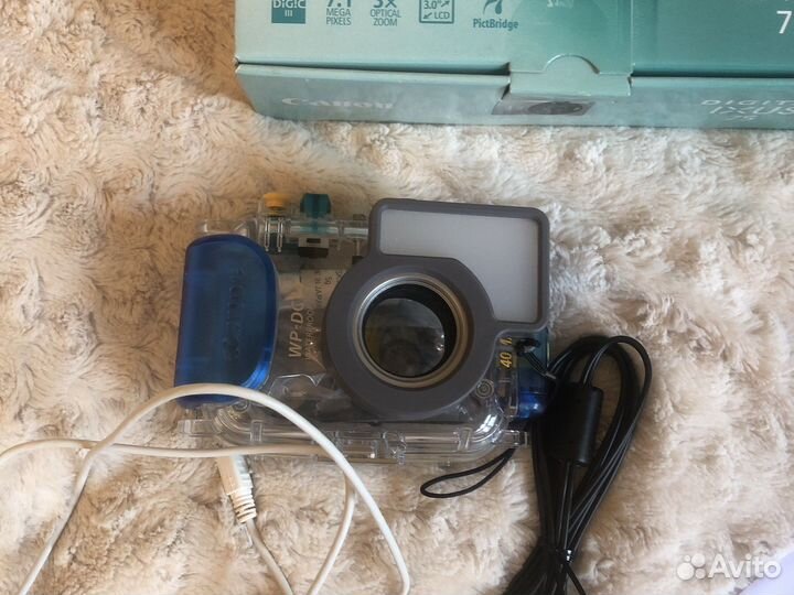 Фотоаппарат canon ixus75+боксПодводной сьемки