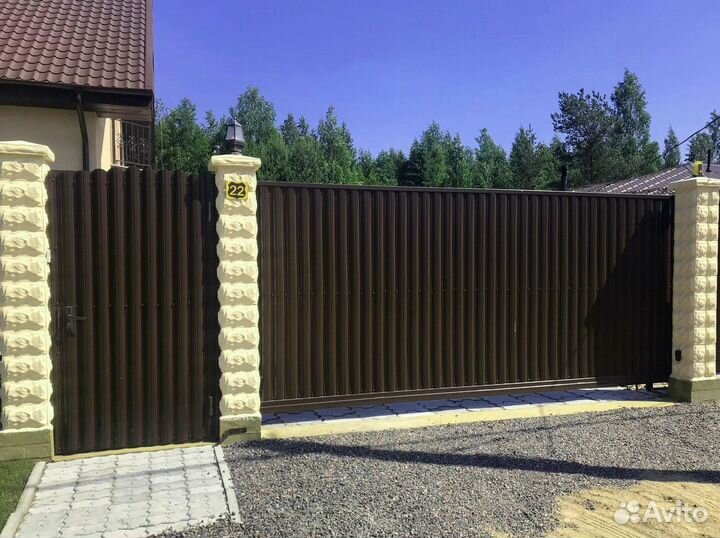Откатные ворота со склада
