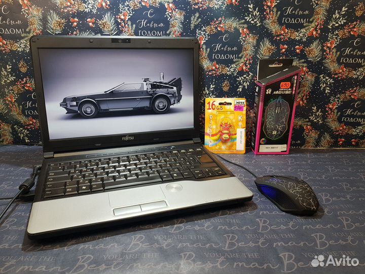 Японец Ноутбук Fujitsu Siemens Core I5 Новый Ssd