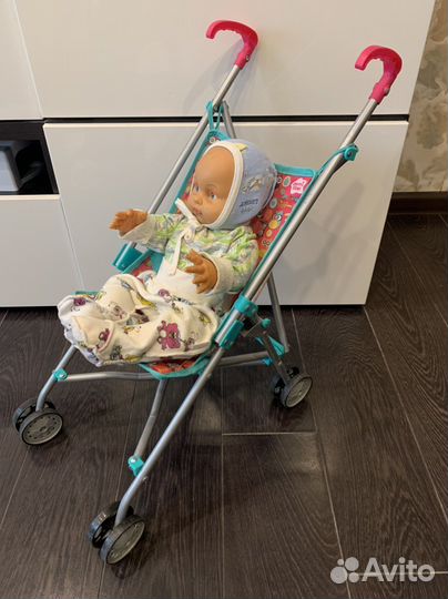 Коляска трость, кукла, переноска, горшок
