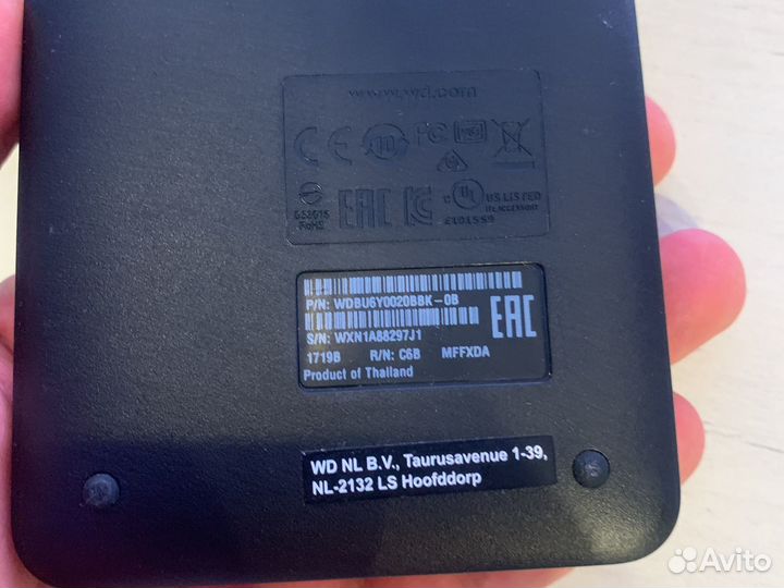 Переносной жёсткий диск WD 2 tb