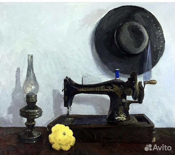 «Натюрморт с патиссоном».Картина маслом на холсте