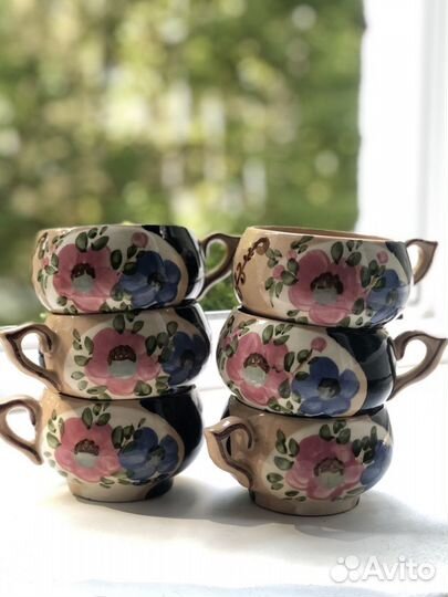 Сервиз, чайник, сахарница, кружки Купчиха СССР