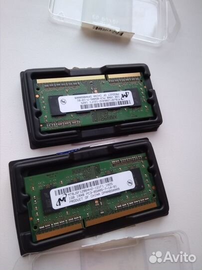 Оперативная память ddr3 1GB x 2