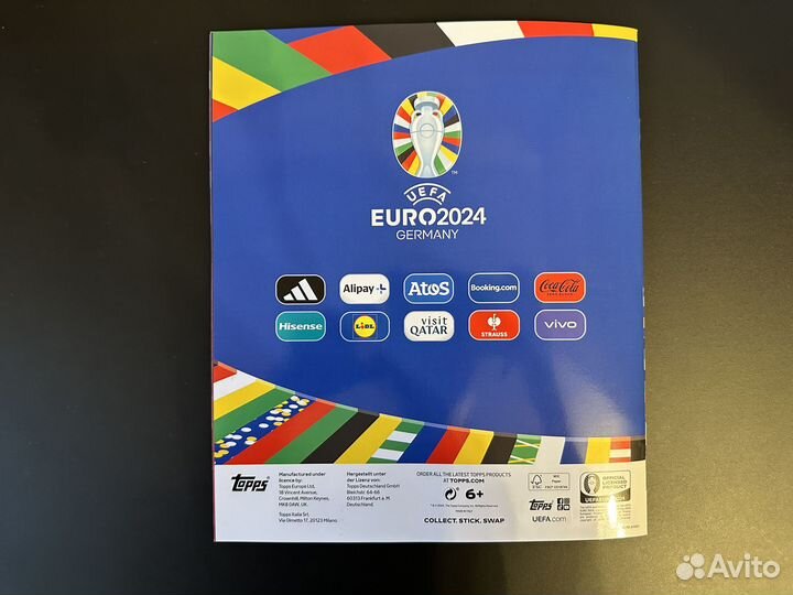 Новый альбом Topps uefa Euro 2024 Чемпионат Европы