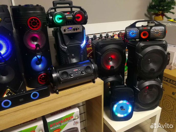 Портативная колонка блютуз мощная